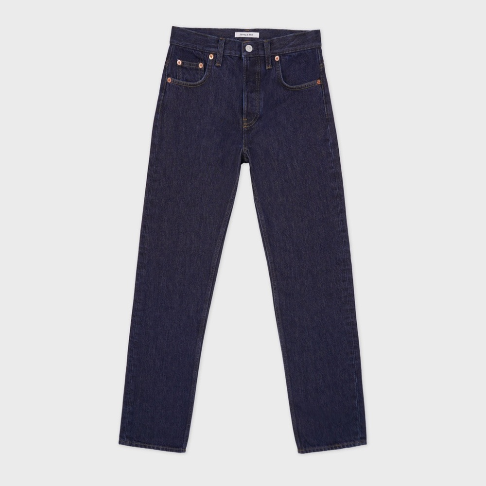 NWT Sporty & Rich Vintage Fit Straight Leg Denim - One Wash - Picture 7 of 16